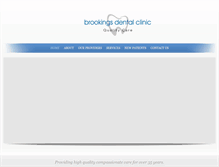 Tablet Screenshot of brookingsdentalclinic.com
